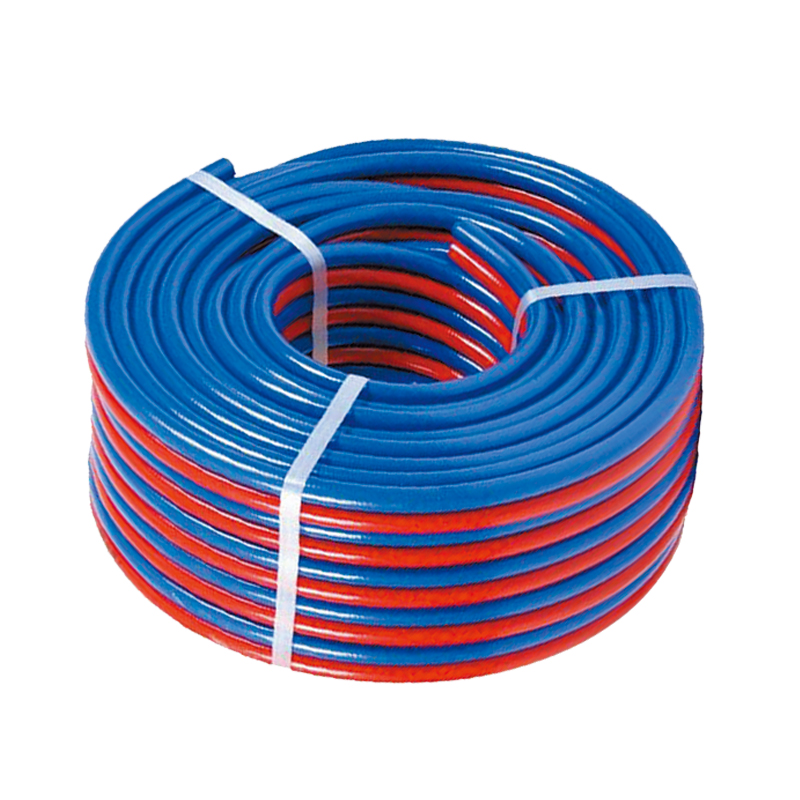 PVC twin welding hose with polyester fiber reinforcement